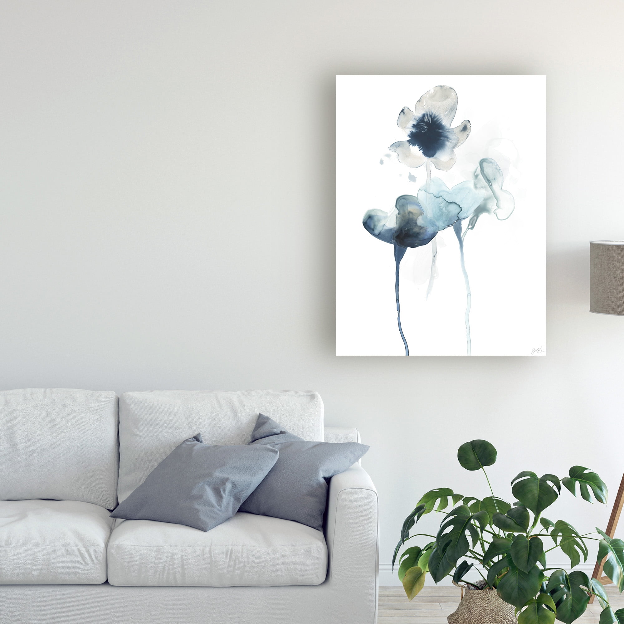 Trademark Fine Art 'Midnight Blossoms II' Canvas Art by June Erica Vess