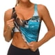 thumbnail image 3 of Fotbe Ice Blue Coastal Lion Sujetador Deportivo Largo sin Aros para Mujer con Almohadillas y Soporte Medio, Transpirable y Absorbente, Camiseta Tipo Chaleco o Tank Top-Small, 3 of 8