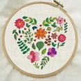 thumbnail image 4 of 4 Pcs Water Soluble Embroidery Stabilizers Flower Adhesive Hand Sewing 11.7x8.3inch Embroidery Transfer Paper Boho Leaf for Stitch Embroidery Designs Hand Sewing Lover, 4 of 8
