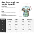 thumbnail image 5 of Lsque Bluey print Men's Cuban Collar Short Sleeve Shirt Summer Beachwear Casual Button Down Fashionable Vacation Leisure Shirt-XX-Large, 5 of 7