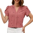 thumbnail image 1 of Cathalem T-Shirts Graphiques pour Femmes, Chemise Blouse, Rouge TG, 1 of 4