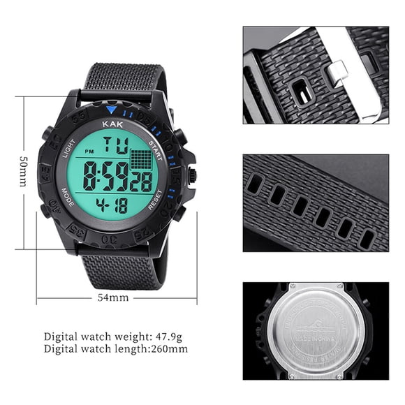 Reloj deportivo Qarigey impermeable LED digital para niños No.06