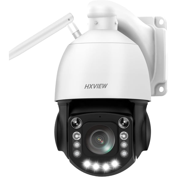 HXVIEW 4K PTZ Security Camera Outdoor with 50X Optical Zoom, High-Speed 360 Pan & 90 Tilt, 8MP WiFi Camera with 1200FT IR Night Vision, Auto Tracking, Person/Vehicle/Pet Detection, RTSP