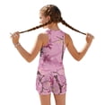 thumbnail image 2 of Psesaysky Pink Hunting Tankini Swimsuits for Girls Modest Tank Tops with Shorts 2 Piece Bathing Suits for Teens Girl 6-15 Years, 2 of 7