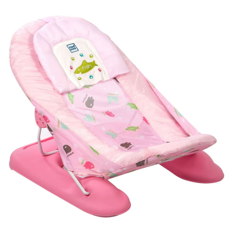 Mee Mee New Born Spacious Baby Bather Bath Chair Foldable 3 Position Adjustable Chair Washable Soft Mesh Large Seat