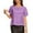 Purple, variant on Caywon Women's Sequin Embellished Crew Neck Tank Top Short Sleeves Shiny Glittery Trendy Stylish Top for Party Date Daily Casual Streetwear