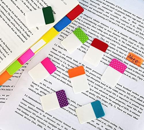 Tekola 900 Pieces Tabs Sticky Index Tabs,Writable and Repositionable File Tabs Flags Colored Page Markers Labels for Reading Notes, Books and Classify Files, 41 Sets (Index Tabs)