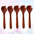thumbnail image 2 of 5Set Wooden Spoons for Coffee and Tea Stirring in Dark Brown, 2 of 8