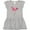 AC-Heather Grey, variant on Inktastic Pink Flamingo Girls Toddler Dress