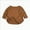 A58-Brown, variant on NIEWTR Kids Little Girls Boys Fashion Top Shirt Solid Color Button Casual Tops Long Sleeve Loose Crewneck Girl Long Casual Pullover Fall Winter Sweatshirts Long sleeved T-shirt for 5-6 Years