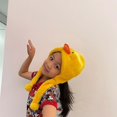 thumbnail image 2 of Cute Plush Animal Character Winter Hat Fun Ski Cap With Detailed Animal Face Long Ear Straps With Pom Pom Ends, 2 of 3