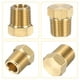 thumbnail image 4 of 2Pcs Tapón de cabeza hexagonal de latón, tapa de compresión, tapa de válvula de detención, 1/8" NPT, 4 of 7