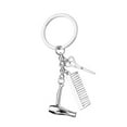 thumbnail image 2 of SPRING PARK 3 in 1 Fashion Hairdresser Hair Dryer Scissor Comb Charm Pendant Keychain, 2 of 7