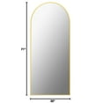 thumbnail image 3 of Antok Arched Full Length Floor Mirror 71"x32" Full Body Mirror with Stand, for Bedroom, Living Room, Cloakroom, Gold, 3 of 7