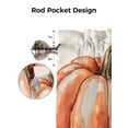 thumbnail image 5 of Fall Pumpkin Valances for Windows Autumn Plant Linen Texture Farmhouse Kitchen Valance Curtain Rod Pocket Small Curtains for Cafe Bathroom Laundry Basement 42" x 18", 5 of 8