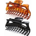 thumbnail image 2 of Thick Hair Super Large Clips Crystal Plastic Claw Clamps Hairgrips Clips Accessories for Women, 2 pack, 2 of 7