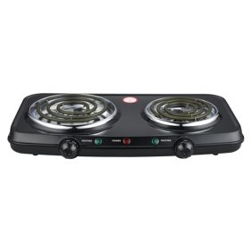 Farberware Royalty 1500 W Double Burner Black Electric Cooktop