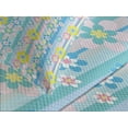 thumbnail image 4 of Ambesonne Pastel Quilted Bedspread Set 3 Pcs, Abstract Spring Daisies, King Size, Multicolor, 4 of 5