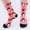 Pink, variant on Stylish Casual Print Over The Knee Socks, Novelty Crew Length Stockings for Daily Wear and Festive Holiday Giving with Patterns