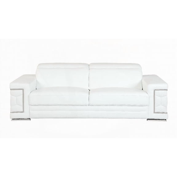 Modern Italian Leather Sofa 220×80×75cm with Reinforced Frame