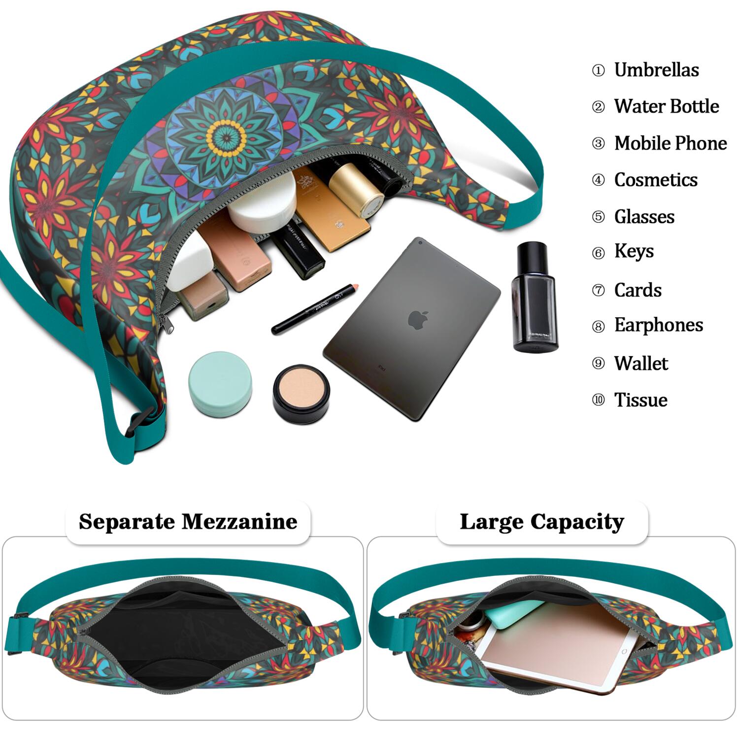 Crossbody Crescent Bag for Women Men Trendy Dumpling Bag for Travel with Adjustable Strap