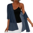 thumbnail image 6 of Fabrcox Shrug Cardigan for Women Chiffon Open Front Long Women Cardigan Short Sleeve Comfy Casual Sun Protection Lightweight Sheer Shawls S, 6 of 6