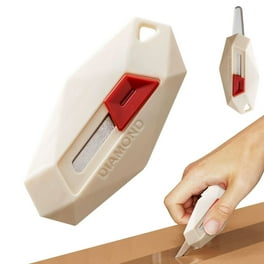 Pacific Handy Cutter EZR Safety Cutter - Concealed Replaceable Blade & Tape Splitter For Boxes, Wrap, Straps, Zip Ties