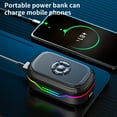 thumbnail image 6 of Kchsji RGB In‑Ear True Wireless Bluetooth Earphones With MP3 Card Slot, 600 mAh Charging Case, IPX4 Sport‑Proof, Bluetooth 5.3, Low‑Delay, Touch Controls, Long Play, Stylish Light Effect, 6 of 9