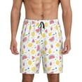 thumbnail image 3 of Lsque Tropical Fruit Mens Sleep Pajama Shorts,Short Pajama Pants, Cotton Ultra-Soft Knit-Medium, 3 of 9