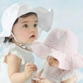 thumbnail image 6 of Cute Kids Sun Hat Summer Cotton Bucket Hat Toddler Children Girls Brim Beach Hat With Wide Brim, 6 of 6