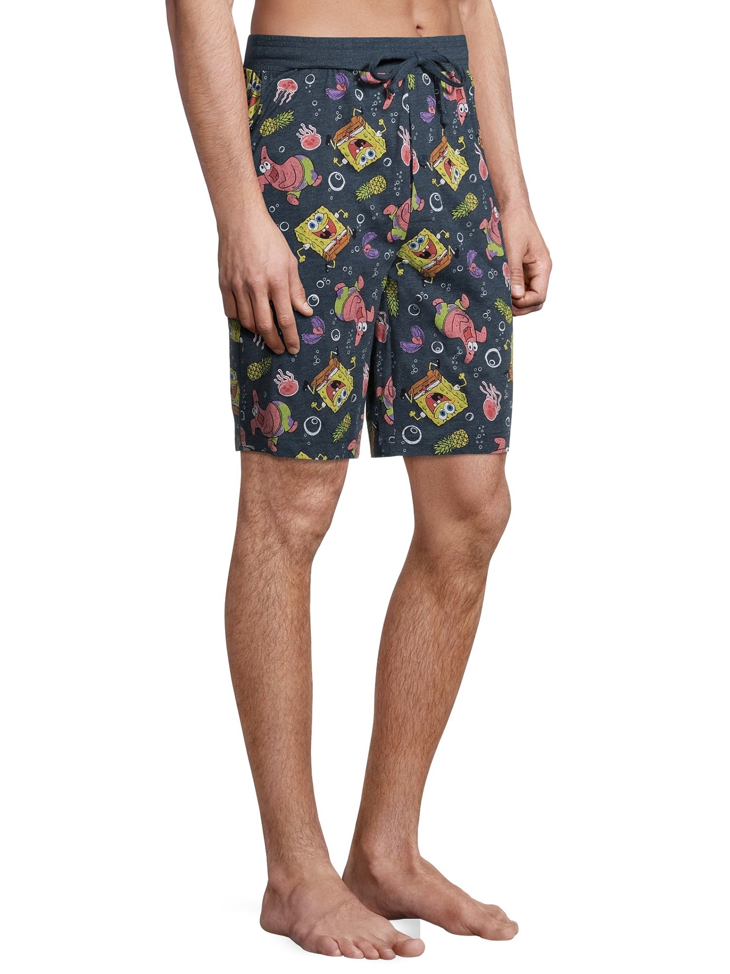 SpongeBob SquarePants Classic Fit Mid Rise Cutoff Short (Men's), 1 Count, 1 Pack