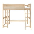 thumbnail image 4 of Scandinavian High Loft w/ Side Desk & Shelves, Blonde, 4 of 10