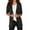 Black, variant on Siilsaa Professional Clothes for Women Womens Casual Blazers Pockets Long Sleeve Open Front Work Office Jackets Lapel Button Long Blazer Suit for Bussiness Silver,L