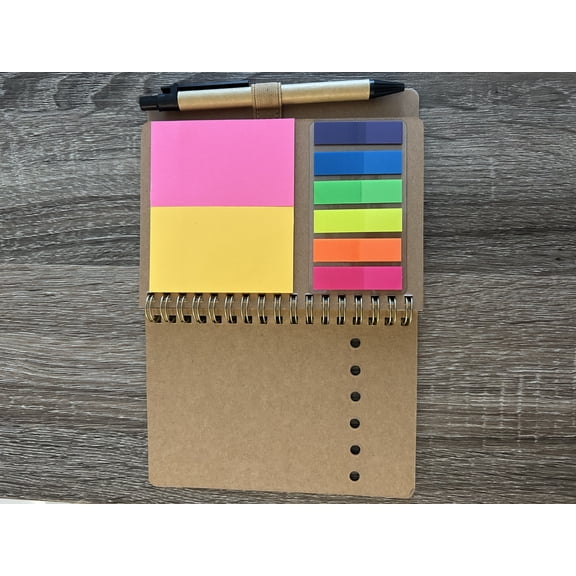 Kraft Spiral Notebook – Eco-Friendly Journal with 60 Lined Sheets | Portable Recycled Paper Notepad for Office, School, Travel & Gifts (Tan)