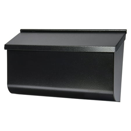 Gibraltar Mailboxes Woodlands Medium Galvanized Steel Black Wall Mount Mailbox L4010wb0