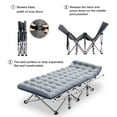 thumbnail image 6 of Lilypelle Folding Camping Cot for Adults, Portable Sleeping Cot, Folding Cot Rollaway Guest Bed with 3.3 inch 2 Sided Mattress and Carry Bag, 6 of 22