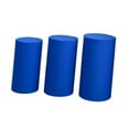 thumbnail image 6 of balikha 3x Cylinder Dessert Pedestal Covers Cylinder Plinth Covers Party Supplies Pedestal Stand Cover for Wedding Props Blue, 6 of 9
