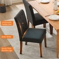thumbnail image 3 of Upholstered Dining Kitchen Chairs Set of 2,Parsons Button Tufted Dining Room Chair Fabric Kitchen Chairs with Wood Legs & Padded Seats,Modern Armless Accent Chairs,Living Room Kitchen Furniture, 3 of 9