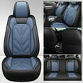 thumbnail image 6 of OTOEZ Nappa Leather Car Seat Cover Universal & Luxurious 5-Seat Full Set Waterproof Front & Rear Cushion Protector Fit Most Honda Toyota Chevy Ford Nissan SUV, 6 of 12