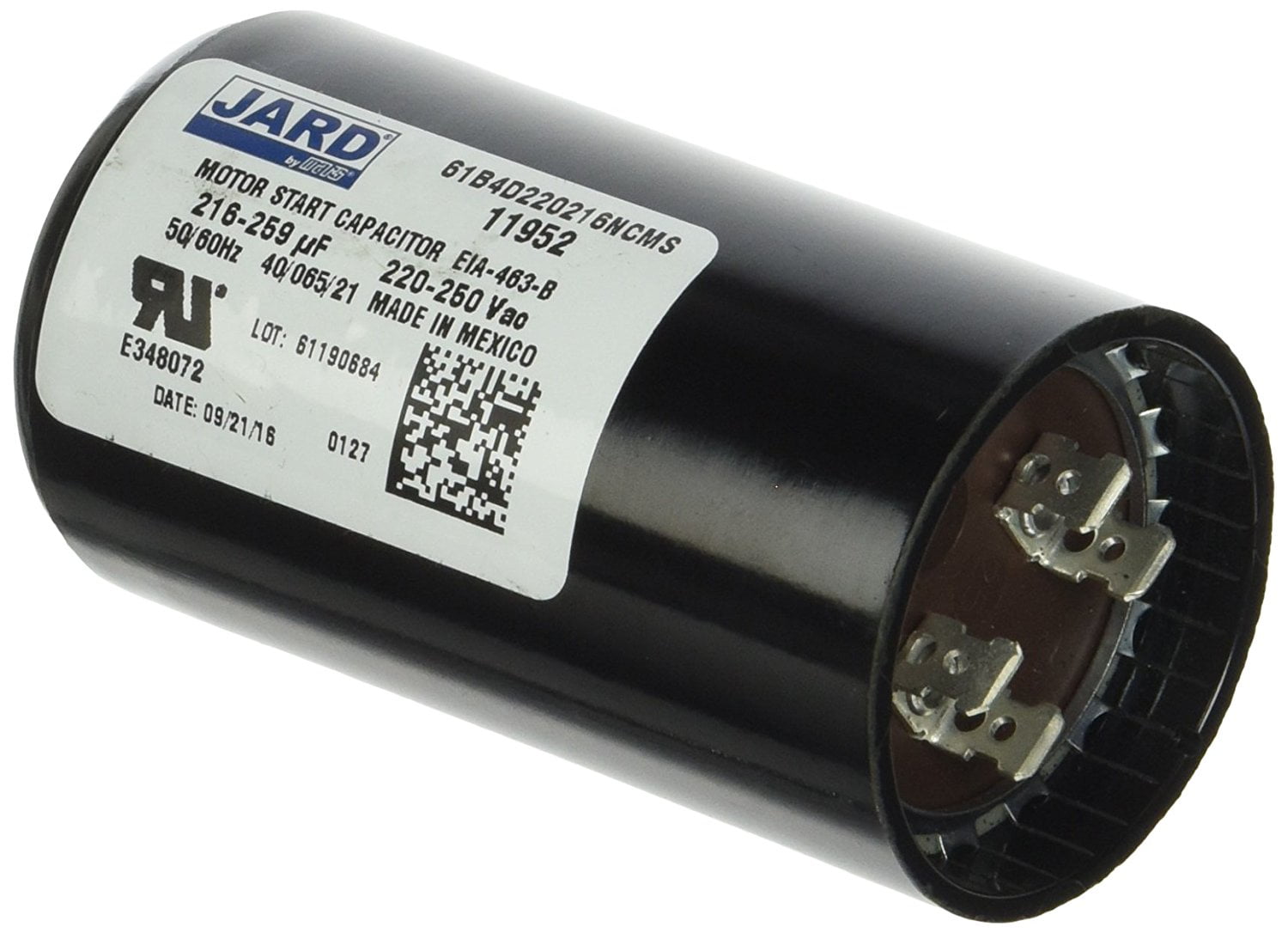 MARS Motors & Armatures 11952 Round OEM Mars2 Start Capacitor, 216