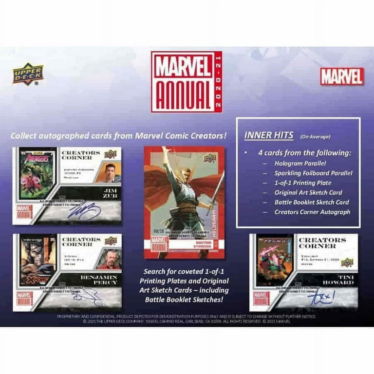 Upper Deck Marvel Annual Hobby Box 2020-21, Splash-ticular