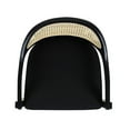 thumbnail image 6 of Americana Mid-Century Modern 26" Cane Back Counter Stool,Jet Black Woven,Black Wood+Fabric+Rattan Furniture Dining Seating for Dining, 6 of 11
