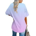 thumbnail image 5 of GERsome Women's Plus Size V Neck T Shirts Short Sleeve Summer Workout Tops, Sizes S-5XL, 5 of 6