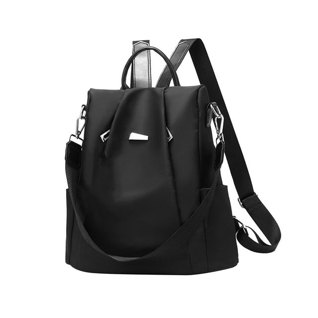 Mochila para mujer Yuyangstore mochila clásica de tela Oxford Bolso de viaje Top Negro
