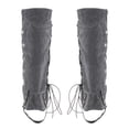 thumbnail image 4 of Milaget Gothic Steam Pirate Boot Covers Faux Leather Waterproof Boot Covers for Gray, 4 of 9