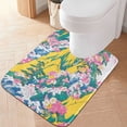thumbnail image 2 of Yayeee Bath Rugs for Bathroom Floor Set of 2 Non Slip Fluffy Soft Absorbent Mat, Green Mountains, 2 of 7