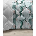 thumbnail image 3 of Hawaii Down Alternative Comforter, Greyscale Exotic Jungle Floral Pattern with Tropical Tree Leaves and Hibiscus Pansy, Microfiber Quilt for All Season, 5 Sizes, Grey White, by Ambesonne, 3 of 3