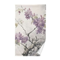 Flowers Branch Floral Cotton Face Towels Soft Hand Towel Absorbent Bathroom Towel for Kitchen Hotel Decoration