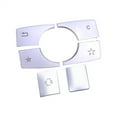 thumbnail image 5 of Zyutaosan 6Pcs Center Console Multimedia Button Cover Trim For Mercedes Benz E Class W212, 5 of 5