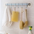 thumbnail image 5 of opvise Strong Adhesive Wall Mounted 6-Hook Kitchen Bathroom Hanger Storage Rack Holder Blue, 5 of 8